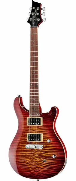 Harley Benton CST-24 Paradise Flame set forfra