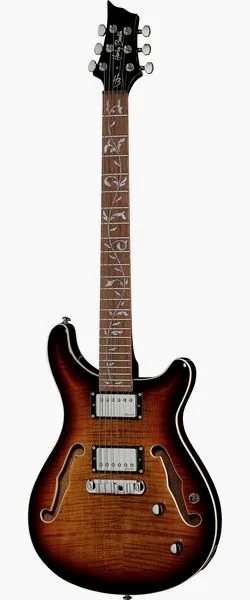 Harley Benton CST-24HB TOL Tobacco Flame set forfra