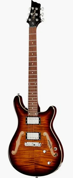 Harley Benton CST-24HB Tortoise Flame set forfra