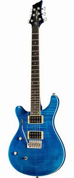 Harley Benton CST-24T LH Ocean Flame set forfra