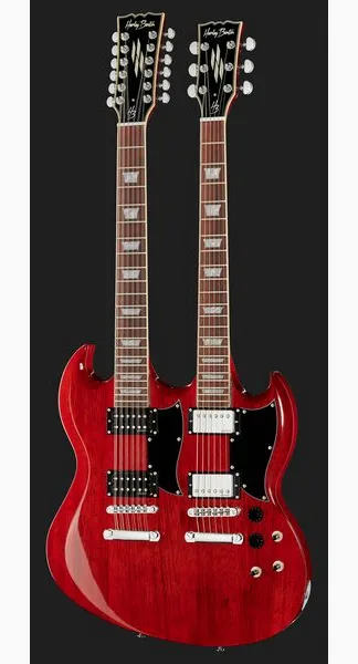 Harley Benton DC-Custom 612 Cherry, detalje 2