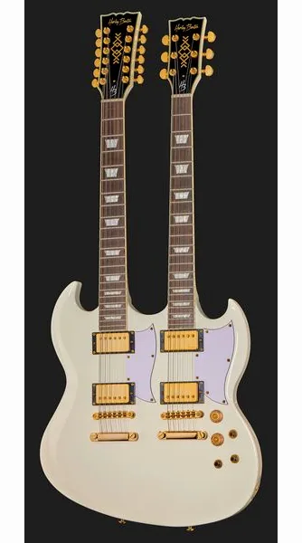 Harley Benton DC-Custom II 612 White, detalje 2