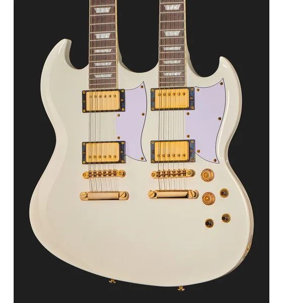 Harley Benton DC-Custom II 612 White, detalje 3
