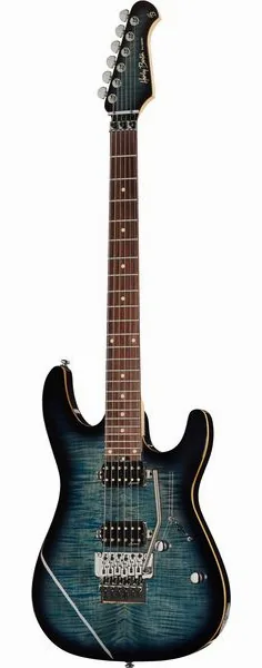 Harley Benton Fusion-III HH FR EB FBLB set forfra