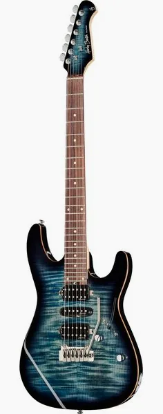 Harley Benton Fusion-III HSH EB FBLB set forfra