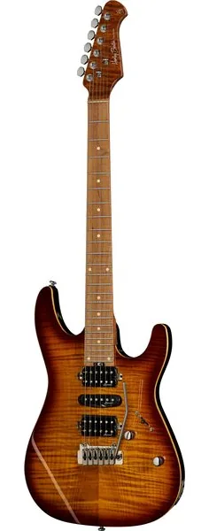 Harley Benton Fusion-III HSH Roasted FBB set forfra