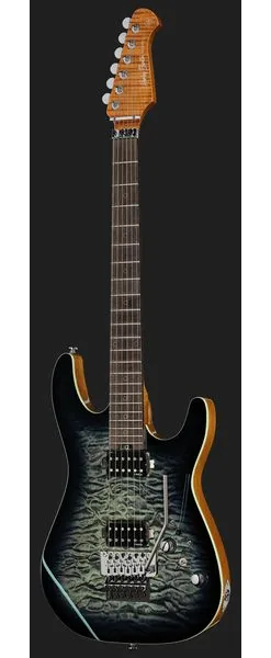 Harley Benton Fusion-IV HH RW FR QBLB, detalje 2