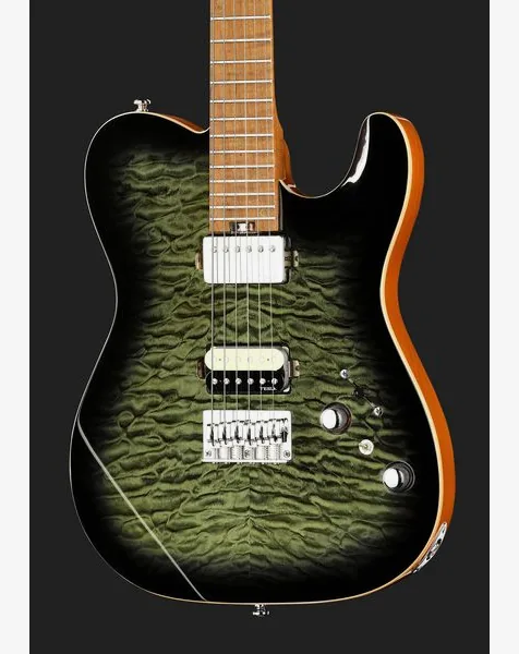 Harley Benton Fusion-T II HH MN HT QBKB, detalje 4