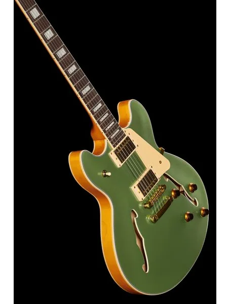Harley Benton HB-35Plus Metallic Gree w/Bag, detalje 5