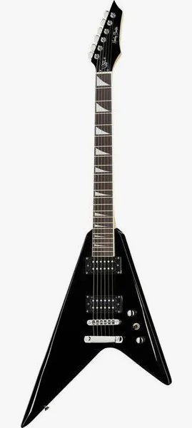 Harley Benton RX-10 BK Rock Series set forfra