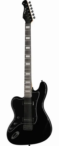 Harley Benton JA-Baritone LH BK set forfra