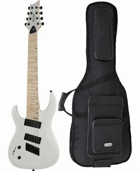 Harley Benton R-458MN LH WH MS w/Bag set forfra