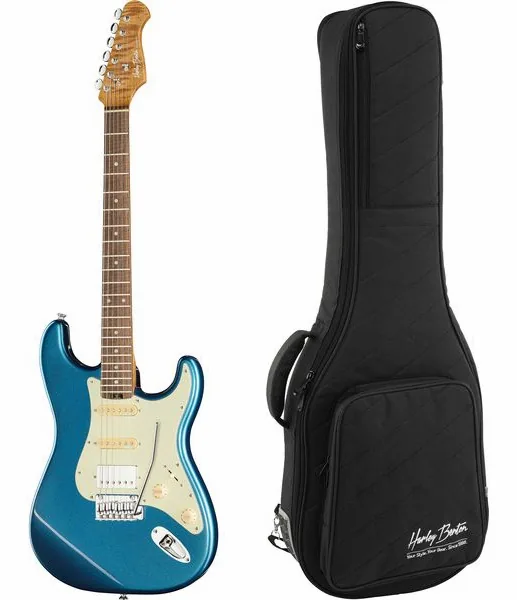 Harley Benton ST-Modern Plus HSS LPB w/Safe set forfra