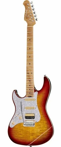 Harley Benton ST-Modern Plus MN HSS LH FBB set forfra
