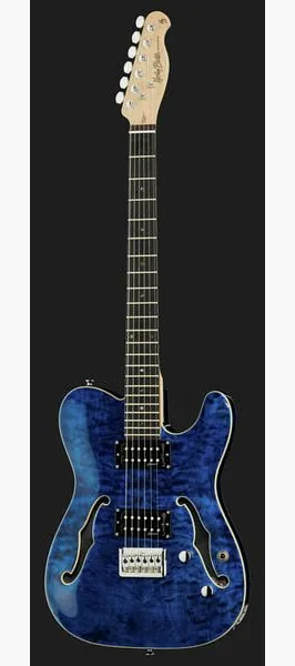 Harley Benton TE-90QM HH Trans Blue, detalje 2