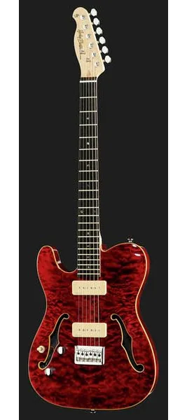 Harley Benton TE-90QM LH Trans Red, detalje 2