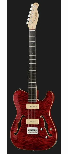 Harley Benton TE-90QM Trans Red, detalje 2