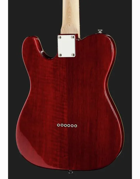 Harley Benton TE-90QM Trans Red, detalje 5