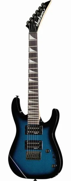 Jackson JS1X Dinky Minion Met.Bl.Burst set forfra