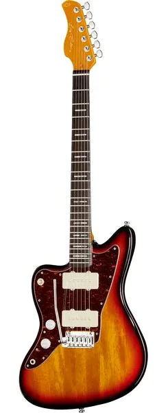 Larry Carlton J3 3-Tone Sunburst LH set forfra