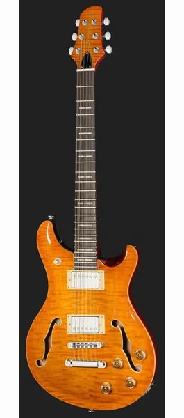 Larry Carlton Q7 Hollow Amber Burst, detalje 2