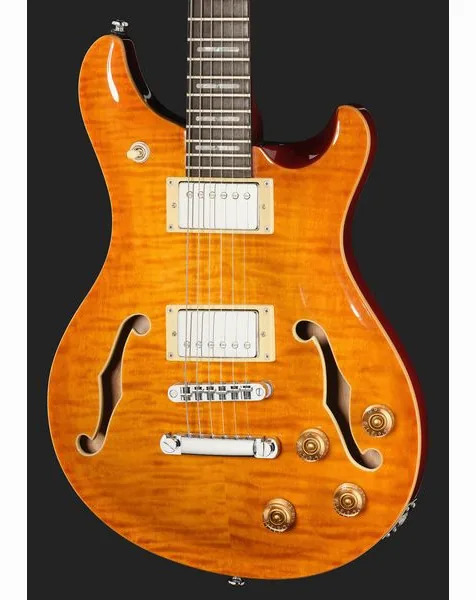 Larry Carlton Q7 Hollow Amber Burst, detalje 4