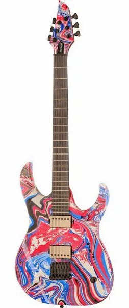 Mayones Guitars Duvell Elite 6 Custom Swirl set forfra