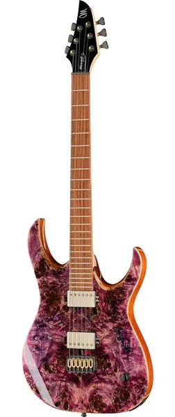 Mayones Guitars Duvell Elite 6 Purple NAMM'26 set forfra