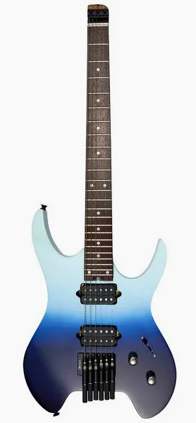 Mooer MHL50 Headless Sky Blue set forfra