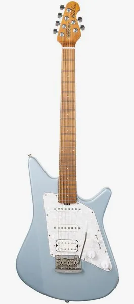 Music Man Albert Lee HSS Firemist Silver set forfra