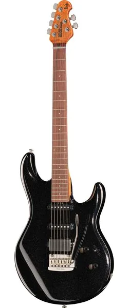 Music Man Luke IV HSS Black Sparkle set forfra