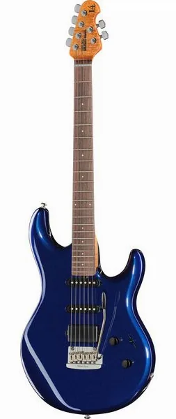 Music Man Luke IV HSS Butane Blue set forfra