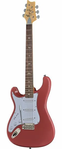 PRS SE Silver Sky Derby Red LH set forfra