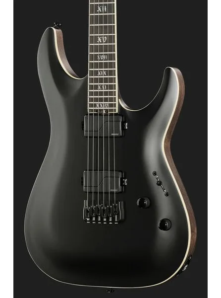 Schecter C-1 SLS Evil Twin Satin Black, detalje 4