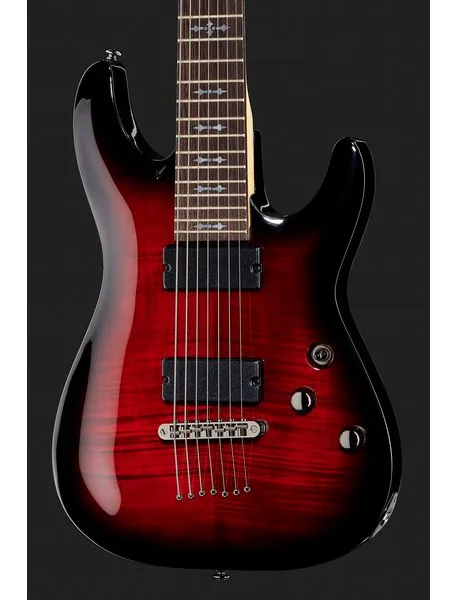 Schecter Demon-7 Crimson Red Burst, detalje 4