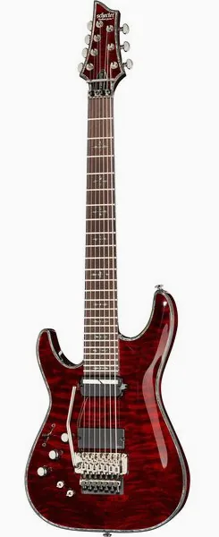 Schecter Hellraiser C-7 FR S LH set forfra