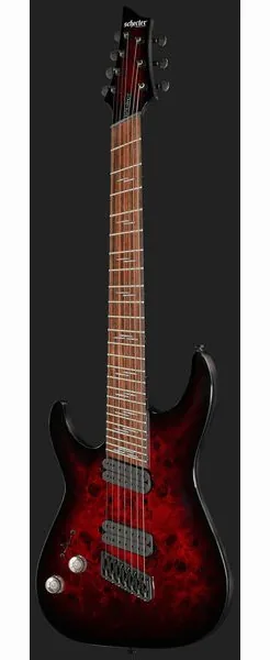Schecter Omen Elite-7 MS BL Cherry LH, detalje 2