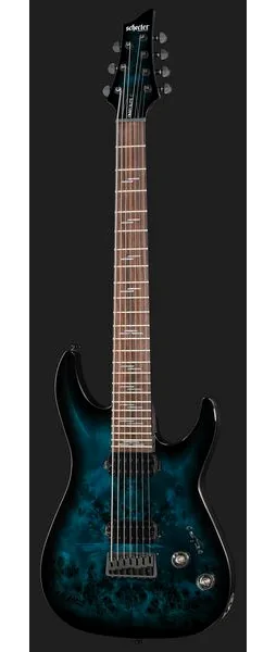 Schecter Omen Elite-7 See Blue Burst, detalje 2