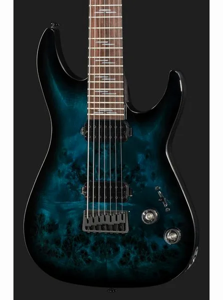Schecter Omen Elite-7 See Blue Burst, detalje 4