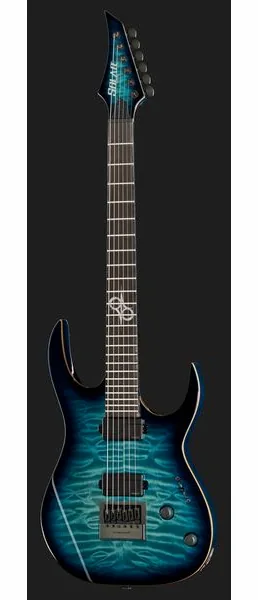 Solar Guitars S1.6AQOB Quilted Ocean Blue Br, detalje 2