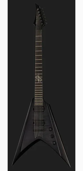 Solar Guitars V2.6FBB Baritone Flame Black, detalje 2
