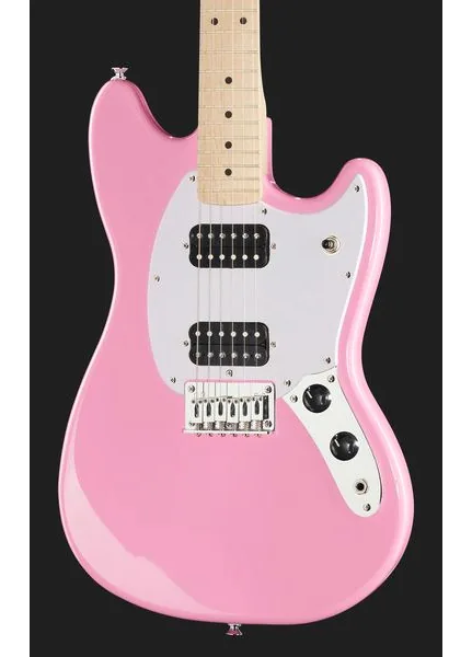 Squier Sonic Mustang HH Flash Pink, detalje 4