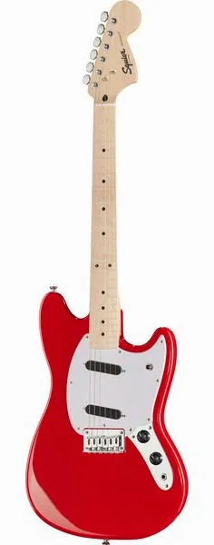 Squier Sonic Mustang MN Torino Red set forfra