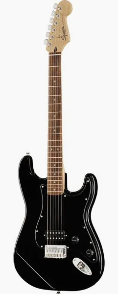 Squier Sonic Strat HT H Black set forfra