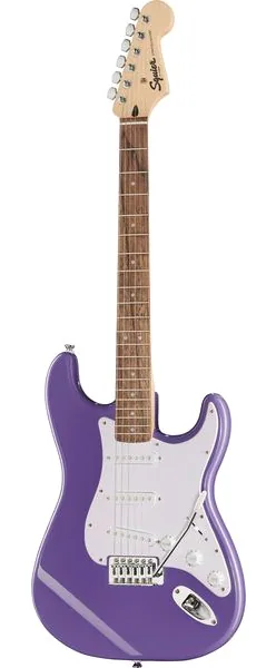 Squier Sonic Strat LRL Ultraviolet set forfra