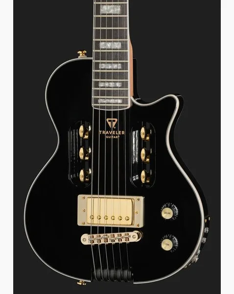 Traveler Guitar EG-1 Custom V2 Gloss Black, detalje 4