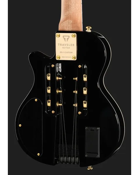 Traveler Guitar EG-1 Custom V2 Gloss Black, detalje 5