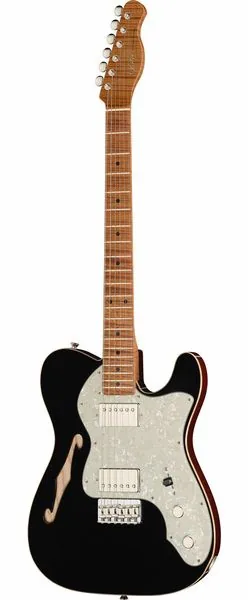 Xotic Guitars XTC-TL Black Top Natural Back set forfra